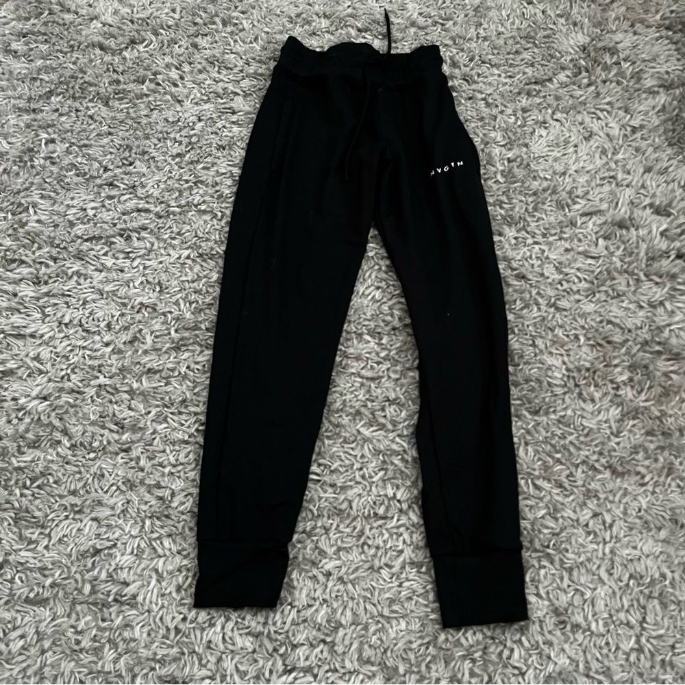 NVGTN black high rise joggers size xs